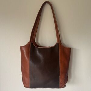 LATICO - Brown Leather Tote Shoulder Bag